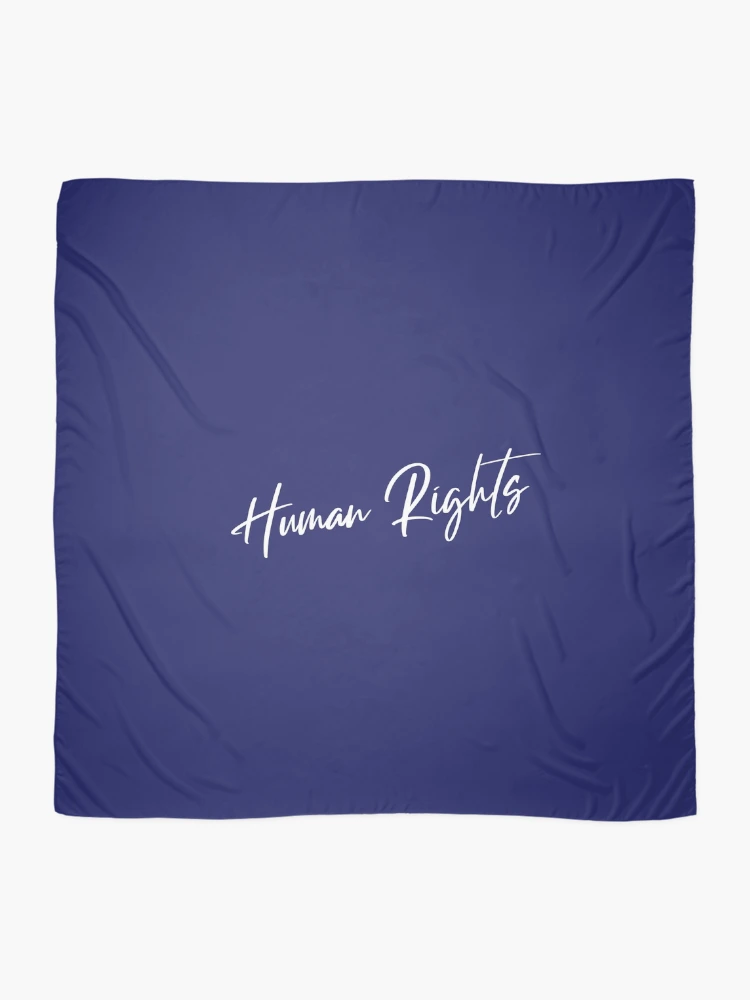 Thumbnail 2 of 3, Scarf, Human Rights designed and sold by ArtitudePrintLb.
