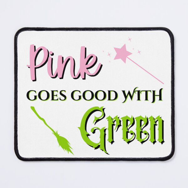 Item preview, Pink Goes Good With Green Wicked Broomstick and Wand designed and sold by ModernintheMix.