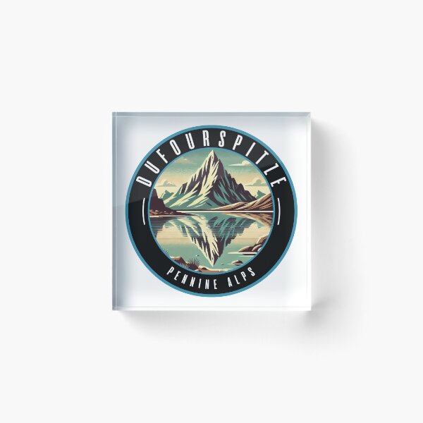 Item preview, Retro Dufourspitze Mountain Landscape designed and sold by MaateoDesign.