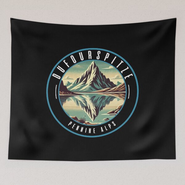 Item preview, Retro Dufourspitze Mountain Landscape designed and sold by MaateoDesign.