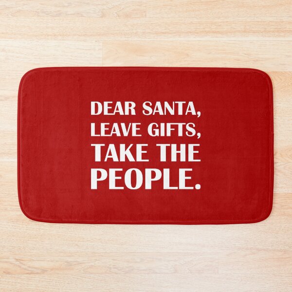 Item preview, Dear Santa, Leave Gifts, Take the People: Red Edition / Introvert Joke Funny T-Shirt Label designed and sold by introvertvibes.