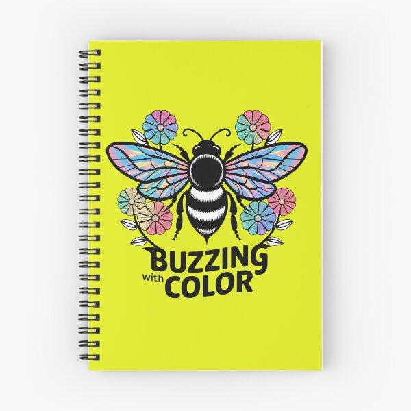 Item preview, Colorful Bee with Flowers - Vibrant Design "Buzzing with Color" designed and sold by ObjCrea123.