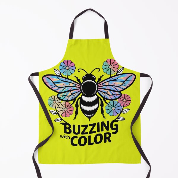Item preview, Colorful Bee with Flowers - Vibrant Design "Buzzing with Color" designed and sold by ObjCrea123.