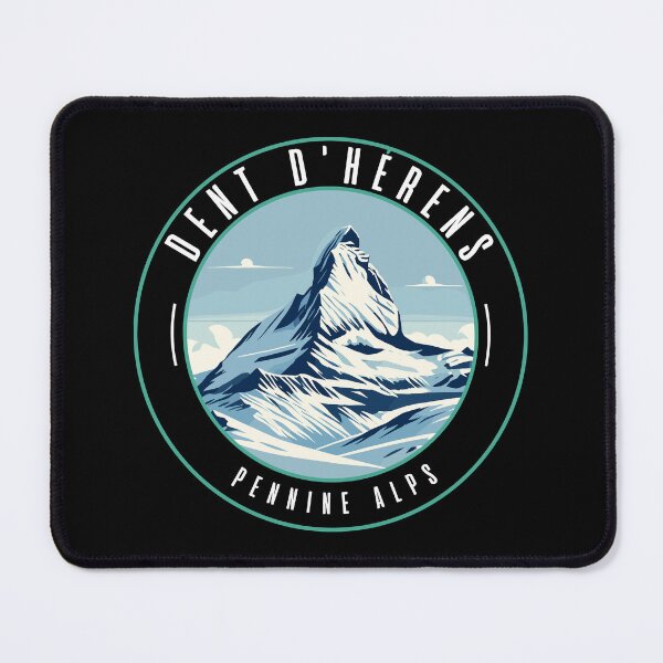 Item preview, Retro Dent d'Hérens Mountain Landscape designed and sold by MaateoDesign.
