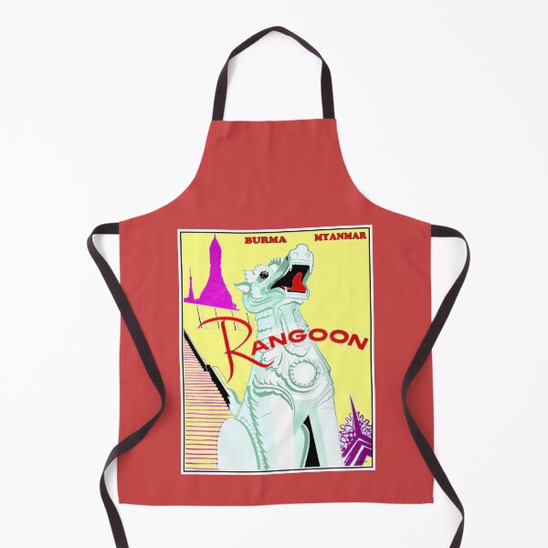 Item preview, Rangoon Myanmar Burma Vintage Travel and Tourism Advertising Print designed and sold by posterbobs.