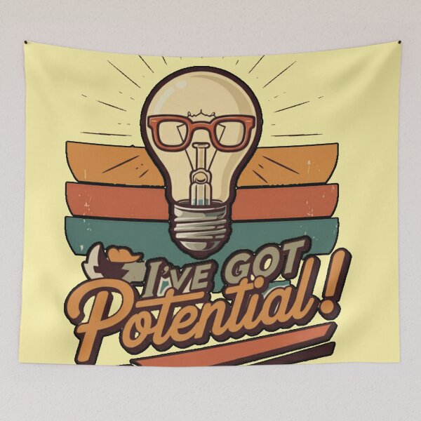 Item preview, I’ve Got Potential - Retro Science E=mc² T-Shirt designed and sold by CoolEnthusias.