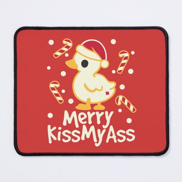 Item preview, Duck merry kissmyass ugly Christmas sweater designed and sold by NemiMakeit.