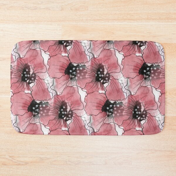 Item preview, Watercolor and Ink Floral Abstract Pattern in Red designed and sold by Artistestella.
