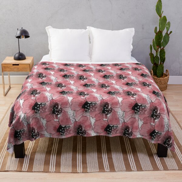 Item preview, Watercolor and Ink Floral Abstract Pattern in Red designed and sold by Artistestella.
