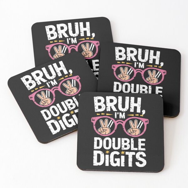 Item preview, Bruh I'm Double Digits 10th Birthday 10 Years Tenth Part Boy designed and sold by SztylishDesigns.