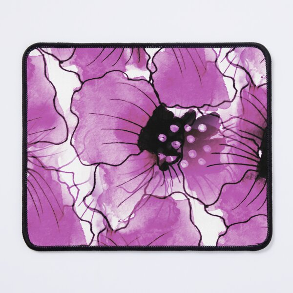 Item preview, Watercolor and Ink Floral Abstract Pattern in Pink designed and sold by Artistestella.