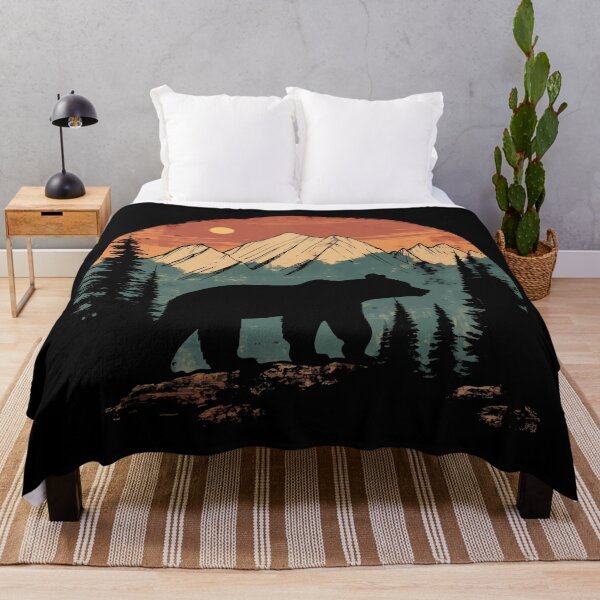 Item preview, Trees Bear Retro Animal Forest Wildlife designed and sold by YalenArt.