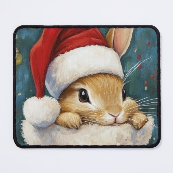 Item preview, Bunny in a Christmas Stocking designed and sold by Amy Olsen.