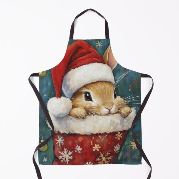 Item preview, Bunny in a Christmas Stocking designed and sold by Amy Olsen.