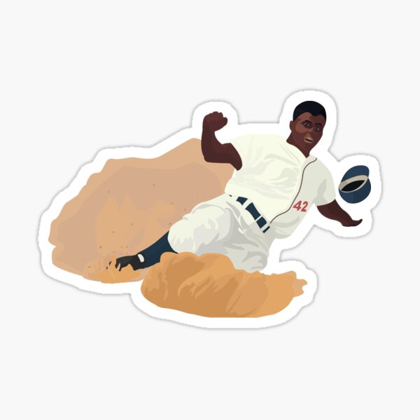 Jackie Robinson Nx8 Sticker for Sale by JimmieParkerv