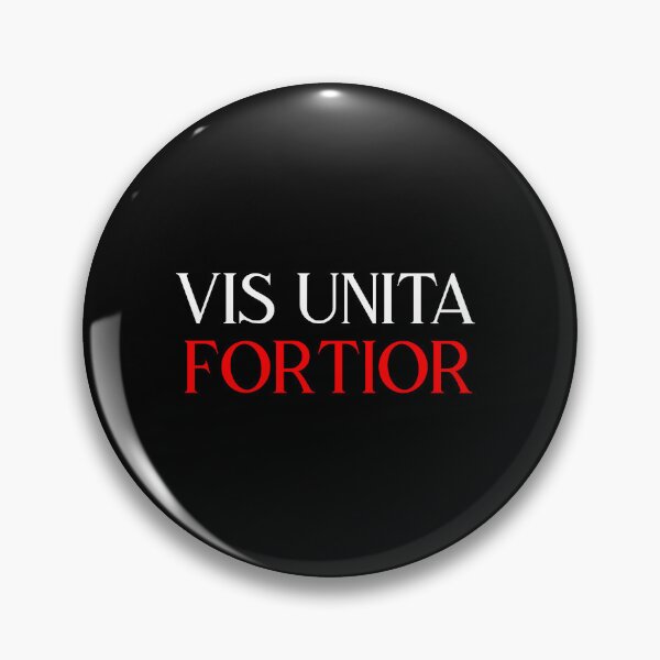 Item preview, Vis Unita Fortior white red designed and sold by VRedBaller.
