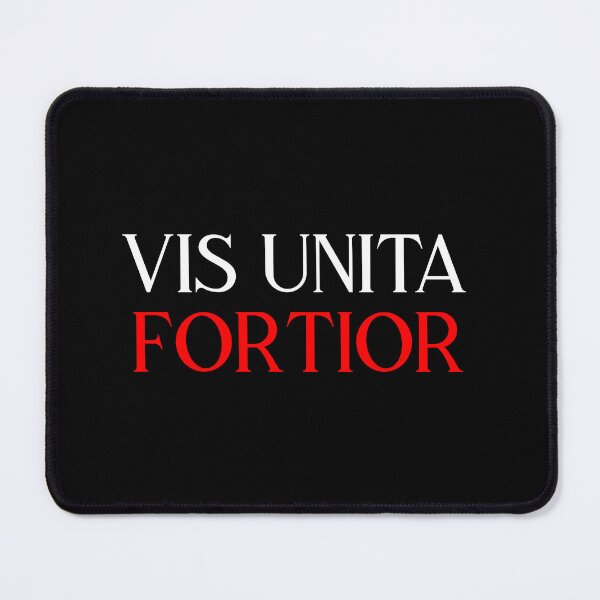 Item preview, Vis Unita Fortior white red designed and sold by VRedBaller.
