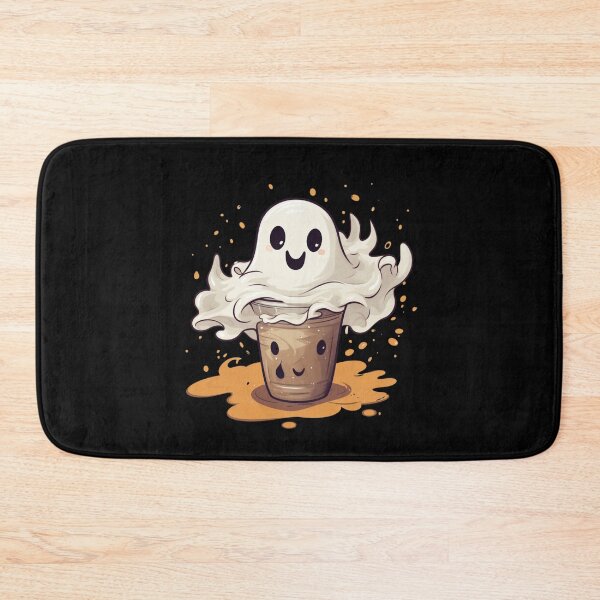 Item preview, Cute Ghost drinking coffee designed and sold by SMARTKIT  DESIGNAGENCY.