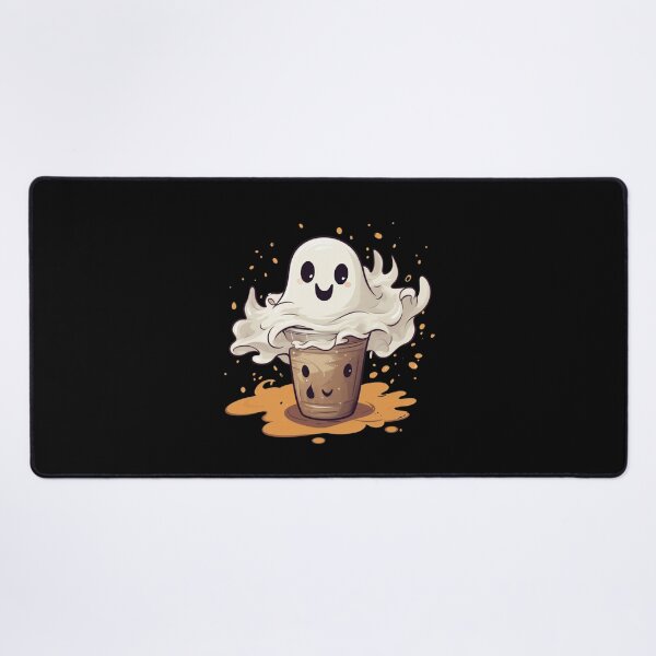 Item preview, Cute Ghost drinking coffee designed and sold by SMARTKIT DESIGNAGENCY.
