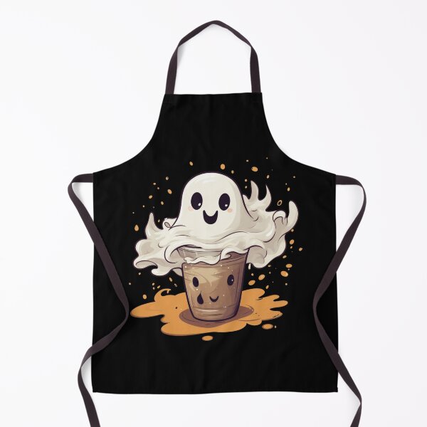 Item preview, Cute Ghost drinking coffee designed and sold by SMARTKIT DESIGNAGENCY.