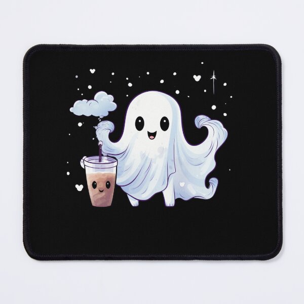 Item preview, Cute Ghost drinking coffee designed and sold by SMARTKIT DESIGNAGENCY.