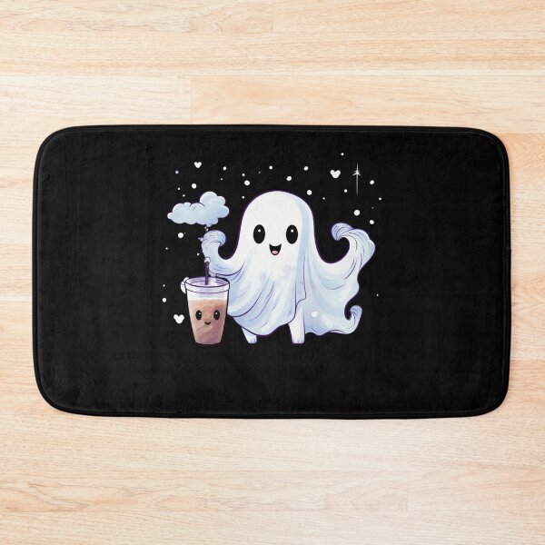 Item preview, Cute Ghost drinking coffee designed and sold by SMARTKIT  DESIGNAGENCY.