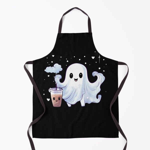 Item preview, Cute Ghost drinking coffee designed and sold by SMARTKIT DESIGNAGENCY.
