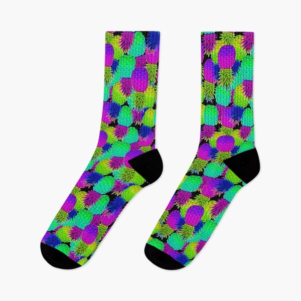 Item preview, Upside Down Neon Pineapple Pattern | IYKYK Vibrant Lifestyle designed and sold by JLEmporium.