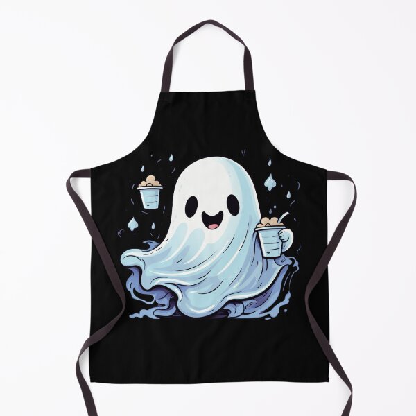 Item preview, Cute Ghost drinking ice coffee designed and sold by SMARTKIT DESIGNAGENCY.