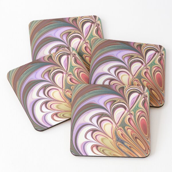 Item preview, Pastel Feather Fractal designed and sold by pinkal.