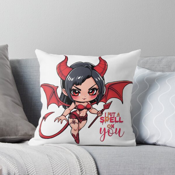 Item preview, I put a spell on you chibi devil lady designed and sold by KnottyToons.