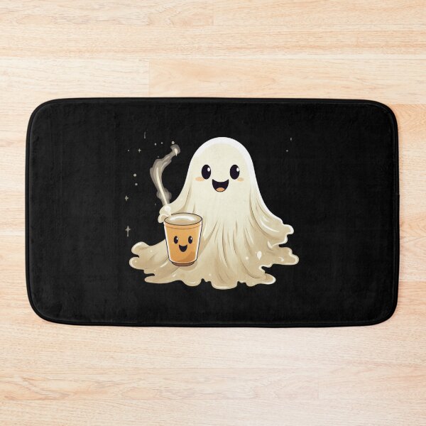 Item preview, Cute Ghost drinking coffee designed and sold by SMARTKIT  DESIGNAGENCY.