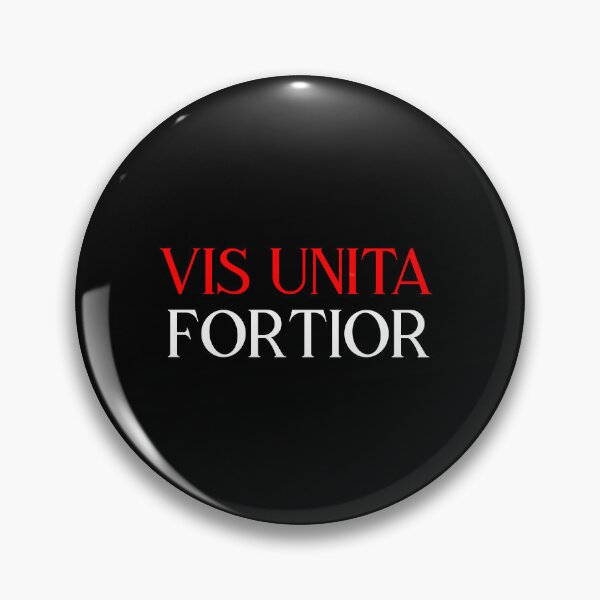 Item preview, Vis Unita Fortior white red designed and sold by VRedBaller.