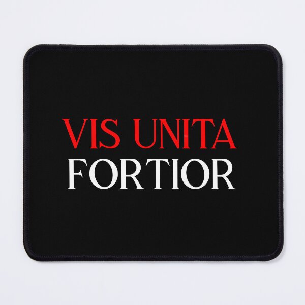 Item preview, Vis Unita Fortior white red designed and sold by VRedBaller.