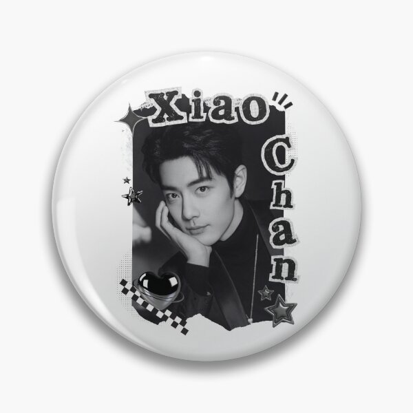 Item preview, Xiao Zhan C-Drama Actor Black and White Collage Design designed and sold by AJUNICE STUDIO.