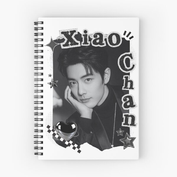 Item preview, Xiao Zhan C-Drama Actor Black and White Collage Design designed and sold by AJUNICE STUDIO.