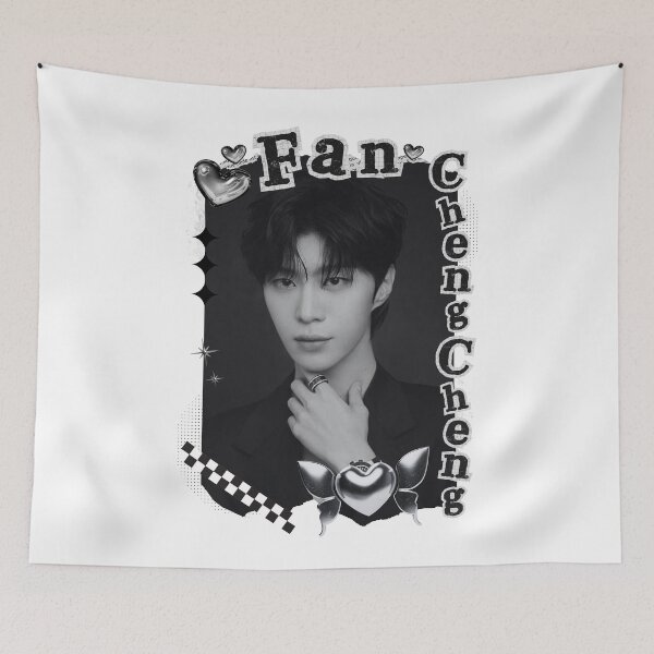 Item preview, Fan Chengcheng C-Drama Actor Black and White Collage Design designed and sold by AJUNICE STUDIO.