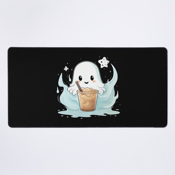Item preview, Cute Ghost drinking coffee designed and sold by SMARTKIT DESIGNAGENCY.