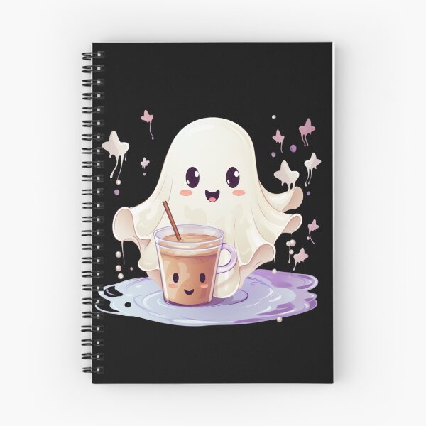 Item preview, Cute Ghost drinking coffee designed and sold by SMARTKIT  DESIGNAGENCY.