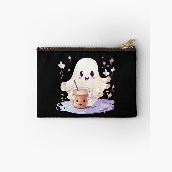 Item preview, Cute Ghost drinking coffee designed and sold by SMARTKIT  DESIGNAGENCY.
