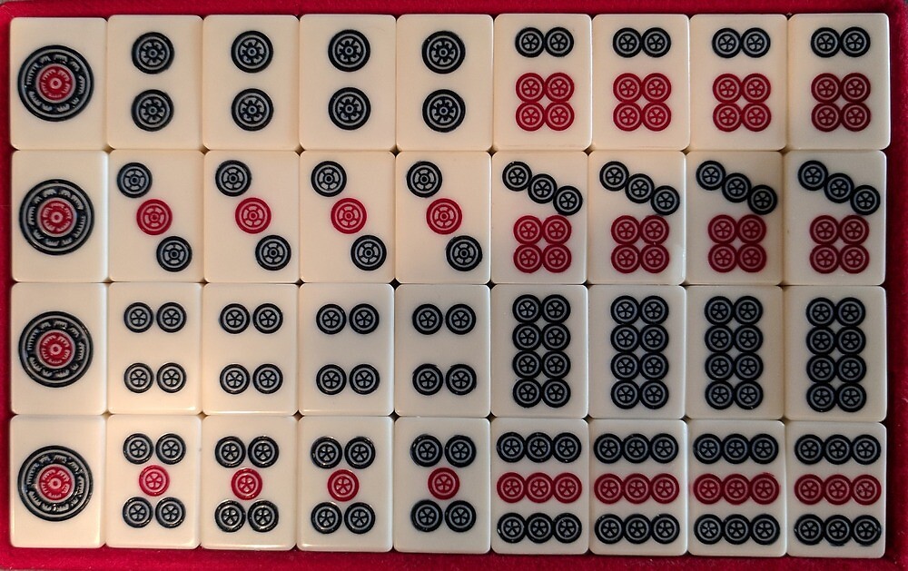 mahjong tiles crculos de timothydarius  redbubble mahjong tiles crculos de timothydarius  redbubble
