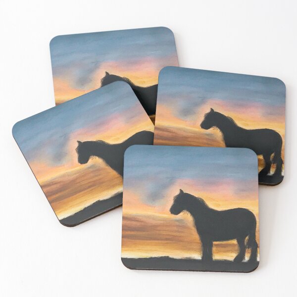Item preview, Horse at sunset designed and sold by NathBros.