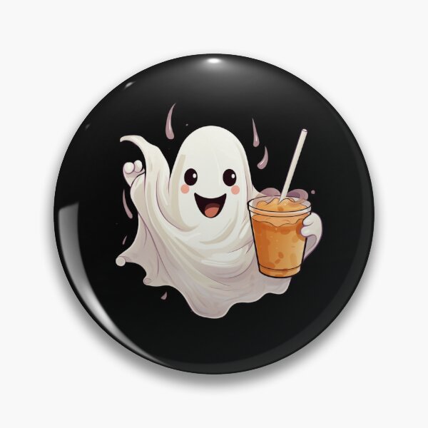 Item preview, Cute Ghost drinking coffee designed and sold by SMARTKIT  DESIGNAGENCY.