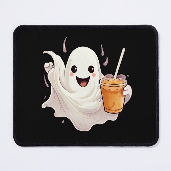 Item preview, Cute Ghost drinking coffee designed and sold by SMARTKIT  DESIGNAGENCY.