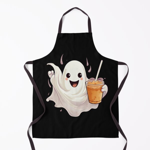 Item preview, Cute Ghost drinking coffee designed and sold by SMARTKIT DESIGNAGENCY.
