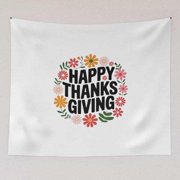 Item preview, Happy thanks giving with flowers  designed and sold by SouadShopArt.