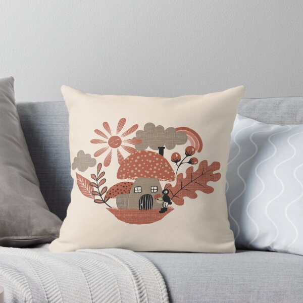 Item preview, Cute Worker Ant And A Mushroom House Illustration | Mushrooms, Berries And Happy Ant designed and sold by daniela-rus.