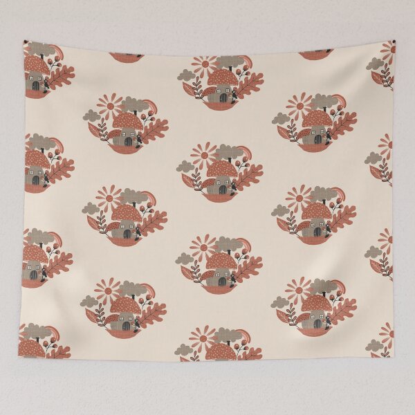 Item preview, Cute Worker Ant And A Mushroom House Illustration | Mushrooms, Berries And Happy Ant designed and sold by daniela-rus.
