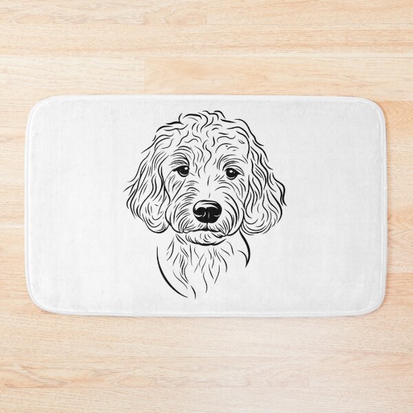 Item preview, Goldendoodle Line Art Design Black Dog Lover Art for Goldendoodle Fans designed and sold by meganohm.