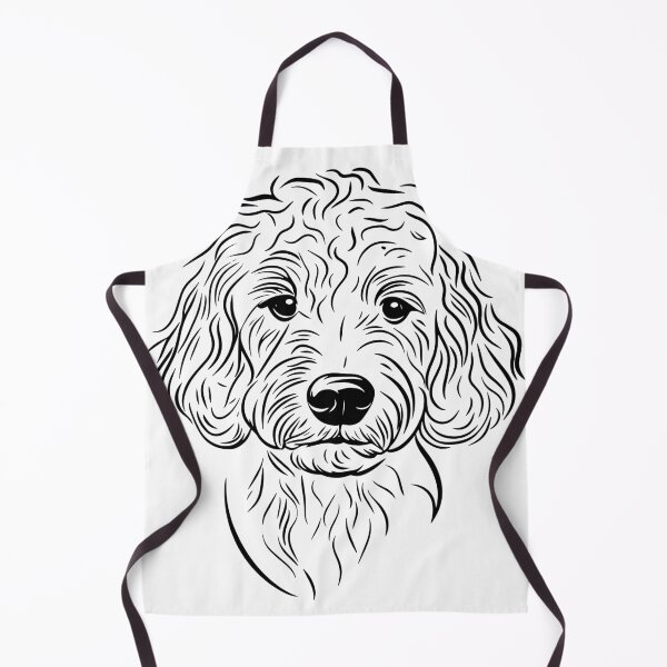 Item preview, Goldendoodle Line Art Design Black Dog Lover Art for Goldendoodle Fans designed and sold by meganohm.